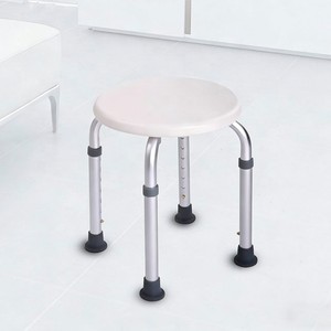 Aluminum alloy round height-adjustable <b>bathroom</b> <b>stool</b> for the elderly and pregnant women, waterproof and non-slip personal care - Product Image 5