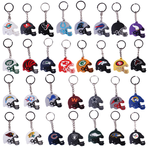 Novedad Llavero de Goma PVC de Béisbol NFL con Logotipo Personalizado Accesorios Decorados para Niños Regalo de Fábrica de Anime y Dibujos Animados - Product Image 2