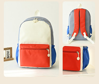 Sac à dos scolaire grande capacité, imperméable, avec blocs de couleur, pour ordinateur portable, idéal pour l'école, les voyages et les loisirs en extérieur - Vente flash