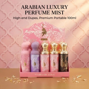 Perfume Árabe, Precio de Fábrica, Fragancia Floral Romántica, Bruma Corporal de 100 ml, Aroma Duradero de Oriente Medio para Mujer, Spray - Product Image 1