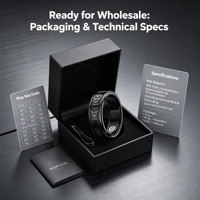 Fournisseur de premier plan, bague intelligente personnalisée ODM, tracker de santé avec moniteur d'oxygène sanguin, de fréquence cardiaque, de sommeil, de VRC et étanchéité 5ATM