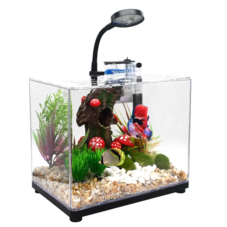 Tùy chỉnh nhỏ Acrylic Aquarium thiết kế mới hiện đại Betta Fish Tank