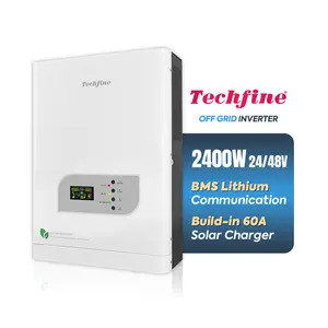 Techfine 3KVA 2400w solar inverter 24V off grid solar inverter output 110v 220v