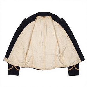 Men's Shell Jacket With Shoulder Scales <b>Woolen</b> Uniform Stand Collar Button Front Winter Formal <b>Dress</b> - Product Image 3