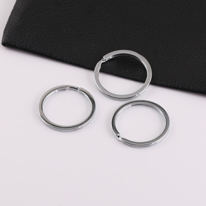 Anillos Planos de Metal Cromado de Varios Tamaños, Accesorios para Bolsos, Hebillas para Llaveros, Adornos - Product Image 3