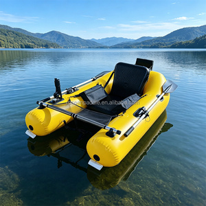 Bote Neumático de <span class=keywords><strong>Pesca</strong></span> Individual Más Vendido en China, Tipo Belly Boat con Remos y Motor para Recreo - Product Image 6