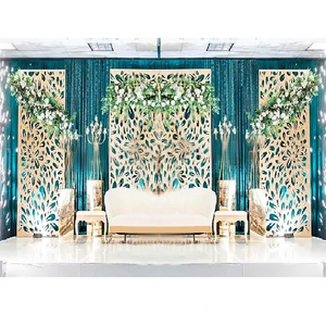 Designer Laser Cut Metal Wedding Decor Panels Modern Style Stage <b>Frame</b> New Arrival Customized <b>Backdrop</b> <b>Frames</b> Indoor/Outdoor USA - Product Image 1