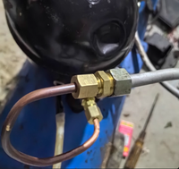 Raccords à virole en laiton haute pression pour la compression marine et de plomberie Diamètre de réduction égal pour les applications de tuyaux