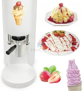 Mvckyi Máquina comercial de helado de fideos de grado alimenticio Mini fabricante de helado de espagueti italiano con certificación CE
