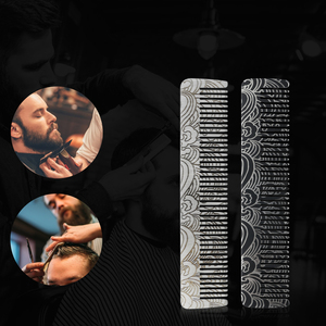 Pettine da <span class=keywords><strong>uomo</strong></span> a denti fini Mini pettine da <span class=keywords><strong>barba</strong></span> alla moda in metallo con manico in metallo per <span class=keywords><strong>barba</strong></span> da coda - Product Image 3