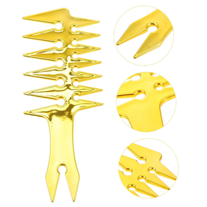 Peigne à tête d'huile de galvanoplastie pour barbier Peigne à cheveux pointu à dents larges pour hommes <span class=keywords><strong>Coiffure</strong></span> rétro Peigne à dents larges pour hommes Vente en gros - Product Image 4