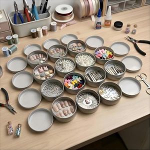 Boîtes en aluminium rondes personnalisées de 1 oz et 2 oz pour bonbons, thé, baume à lèvres, avec couvercle à vis - Product Image 4