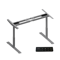 Plage de hauteur de deux moteurs 700-1200mm hauteur électrique réglable bureau mobilier de bureau commercial cadre de bureau debout