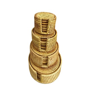 Juego de posavasos de ratán hechos a mano, taza de vid de otoño, tetera, aislamiento, almacenamiento de madera, juego de té, accesorios - Product Image 1