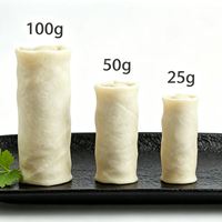 100g de rouleaux de printemps croustillants aux légumes, surgelés, prêts à frire, collation asiatique, IQF, co-package, OEM, service alimentaire en gros