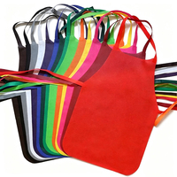 Tablier jetable personnalisé avec logo pour coiffeur, tablier de salon non tissé, tablier de peinture pour enfants et adultes