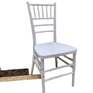 Modern White Plastic Outdoor Chiavari Wedding Chairs Tiffany Style for Banquet Events Wholesale Hot Sale Price