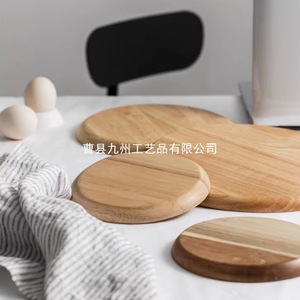 Acacia Wood Round <b>Trays</b> Solid Wood <b>Tea</b> Serving Plates For Home Coffee <b>Tea</b> Use - Product Image 5