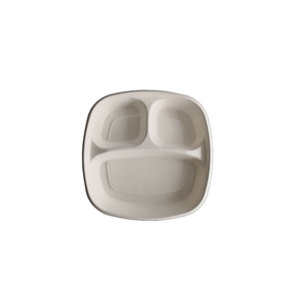 <span class=keywords><strong>Assiette</strong></span> en papier jetable de bonne qualité alimentaire <span class=keywords><strong>assiette</strong></span> à bagasse profonde à <span class=keywords><strong>3</strong></span> <span class=keywords><strong>compartiments</strong></span> <span class=keywords><strong>avec</strong></span> <span class=keywords><strong>couvercle</strong></span> sans danger pour le réfrigérateur pour le service des aliments - Product Image 2
