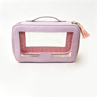 Sac de rangement portable en PVC transparent pliable, étanche, écologique, durable et moderne de style américain avec fermeture éclair ZhongyixinLuxury