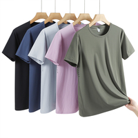 T-shirt à manches courtes antibactérien pour hommes, séchage rapide, protection UV, extensible, évacuant la transpiration, respirant, printemps 8865