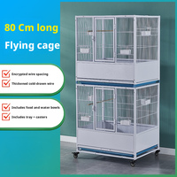 Cage à oiseaux robuste en fer, design simple, pour perroquets et pigeons, grande capacité, écologique, pour usage extérieur, facile à assembler