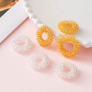 Mainan sensor Fidget <span class=keywords><strong>Stimulator</strong></span> Acupoint portabel mainan pemijat jari logam pegas akupresur - Product Image 2