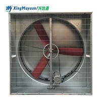 Ventilateur d'extraction conique silencieux à entraînement direct axial avec grille papillon renforcée pour les fermes avicoles