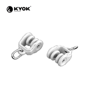 KYOK Rail de rideaux silencieux Gliss de haute qualité, rails de rideaux blancs de forme simple pour la vente en gros
