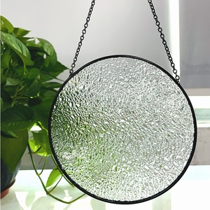 Nouveau Disque de Verre Transparent Nordique Moderne pour Peinture DIY, à suspendre, vierge, personnalisable, attrape-soleil, décoration géométrique pour la maison - Product Image 6
