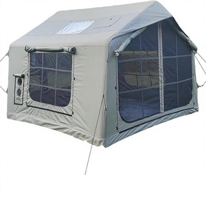 Grande <span class=keywords><strong>tente</strong></span> <span class=keywords><strong>gonflable</strong></span> pour le camping, toile en coton, <span class=keywords><strong>tente</strong></span> de camping 4 saisons, structure rectangulaire avec fenêtre de toit, installation facile, taille <span class=keywords><strong>XXL</strong></span> 6-8-10-12 - Product Image 1