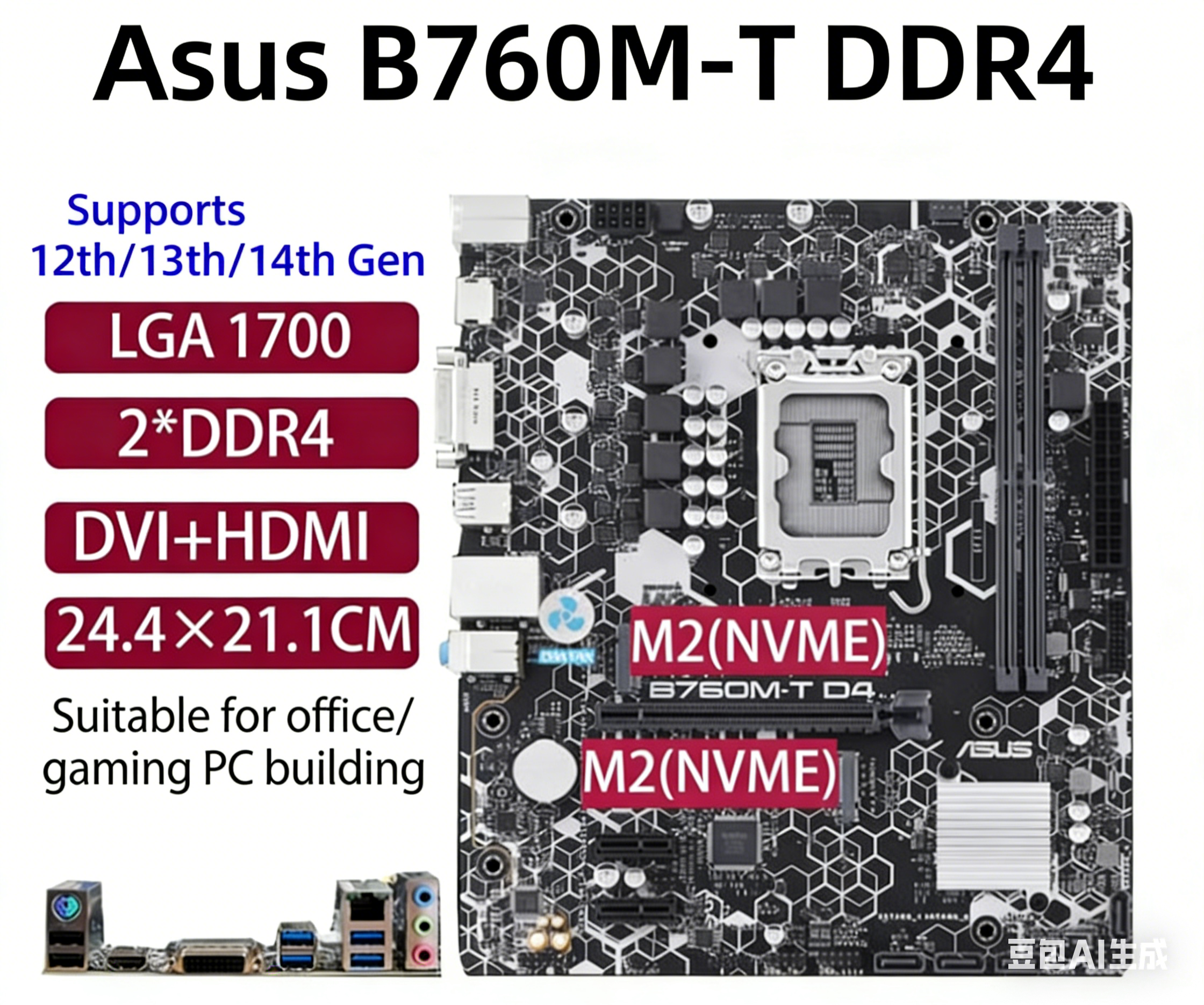 ASUS B760M-T DDR4