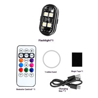 Feux de navigation à LED télécommandés sans fil pour avion, voiture, moto, drone Feux d'avertissement universels clignotants arc-en-ciel