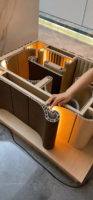 Revêtement mural 3D en WPC, écologique, imperméable, ignifuge, système de panneaux muraux en composite bois-plastique pour hôtel