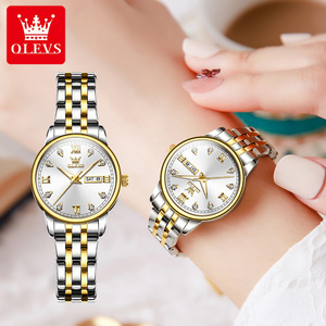 OLEVS – montre à Quartz en or Rose pour femmes, montre-bracelet de luxe de grande marque pour filles, horloge Relogio Feminino, 5525 - Product Image 3