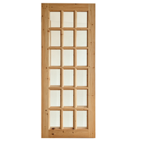 Fournisseur de portes intérieures en bois de cèdre massif avec verre, design personnalisé, porte intérieure en bois massif