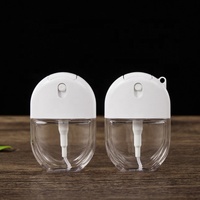 Flacon pulvérisateur portable en plastique PETG de 30 ml, forme de carte de poche, pour parfum et désinfectant, avec pompe à pulvérisation fine