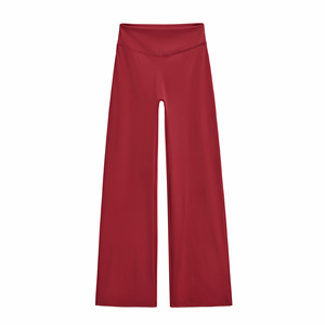 Pantalones de Yoga de Cintura Alta y Corte Acampanado para <span class=keywords><strong>Mujer</strong></span>, Sin Costuras, Elásticos en Cuatro Direcciones, Transpirables, que Absorben el Sudor, Ligeros, para Deportes y Entrenamiento - Product Image 6