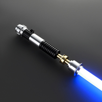 Nexussaber Obiwan SE - Sable de luz con empuñadura metálica para espada Neopixel RGB, movimiento suave, sonidos personalizados para cosplay