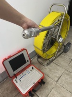 Caméra d'inspection endoscopique étanche de 56 mm avec câble de travail de 60 m et tête de caméra orientable/inclinable
