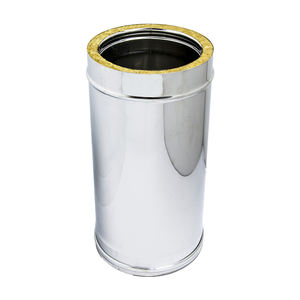 Fabriqué en Italie, acier inoxydable 316/304, élément réglable de 330 mm à 500 mm pour les systèmes d'évacuation des gaz de fumée et des cheminées - Product Image 1