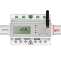 Compteur d'énergie intelligent triphasé RS485 4G sur rail DIN avec écran LCD