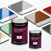 Peinture acrylique argentée Ruijing 1K en aérosol à faible odeur, revêtement liquide créant un environnement de travail plus sain pour les peintres