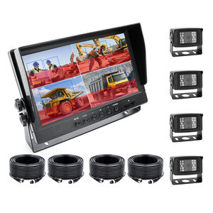 Kit de système de surveillance à 4 canaux AHD 1080P 9 pouces haute résistance : Moniteur IPS anti-reflet + 4 caméras IP68 étanches à la poussière - Product Image 2