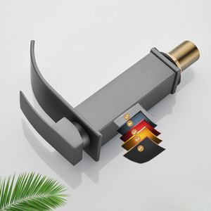 ก๊อกน้ำผสมร้อนเย็นสำหรับโรงแรมแบบขายส่ง ก๊อกน้ำห้องน้ำแบบโมเดิร์น ชุบสแตนเลส ก๊อกน้ำแบบน้ำตกสำหรับอ่างล้างหน้า - Product Image 5