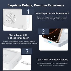 Station de charge <span class=keywords><strong>sans</strong></span> <span class=keywords><strong>fil</strong></span> magnétique pliable 3 en 1 pour iPhone <span class=keywords><strong>Duo</strong></span> 18 Pro Max AirPods iWatch <span class=keywords><strong>Chargeur</strong></span> <span class=keywords><strong>rapide</strong></span> <span class=keywords><strong>sans</strong></span> <span class=keywords><strong>fil</strong></span> pour téléphone 25W - Product Image 6
