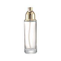 Flacon atomiseur de parfum vide en verre borosilicate de 30g, personnalisable, avec capuchon platine-blond, pour cosmétiques, maquillage et soins de la peau