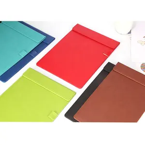 Nhà Máy trình bày thư mục bán buôn tùy chỉnh Khuyến mãi giá rẻ A4 PU da thư mục clipboard hardboard hồ sơ Clip tập tin notepad - Product Image 2