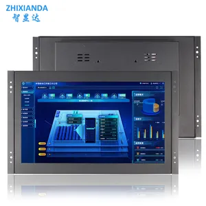 OEM ODM 1920*1080 15.6 inch high resolution open frame wall mount capacitive industrial touch monitor