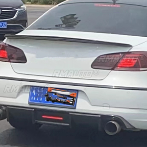 Pour Volkswagen Passat CC 2009-2018, Aileron arrière de coffre de voiture, Décoration de voiture, Spoiler arrière en fibre de carbone style K - Product Image 4